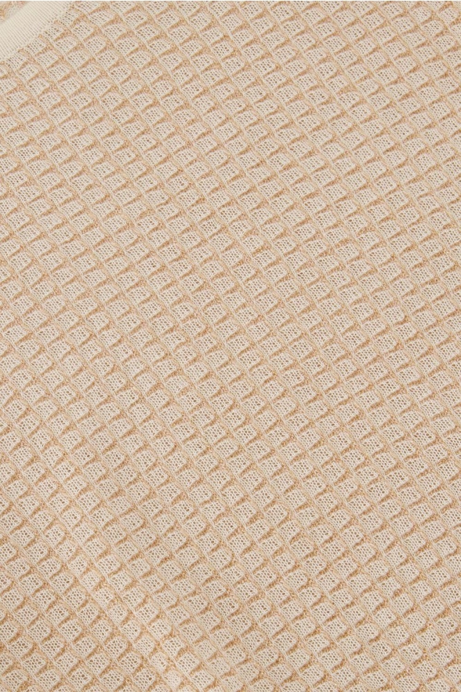 RONDE HALS BREI TRUI MET LUREX 0305 057 7195 SAHARA/WIT